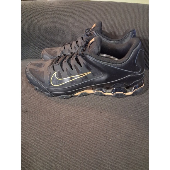 Nike‎ Reax 8 TR Shoes Mens 13 Mesh Black Metallic Gold Sneakers Athleisure main image 4